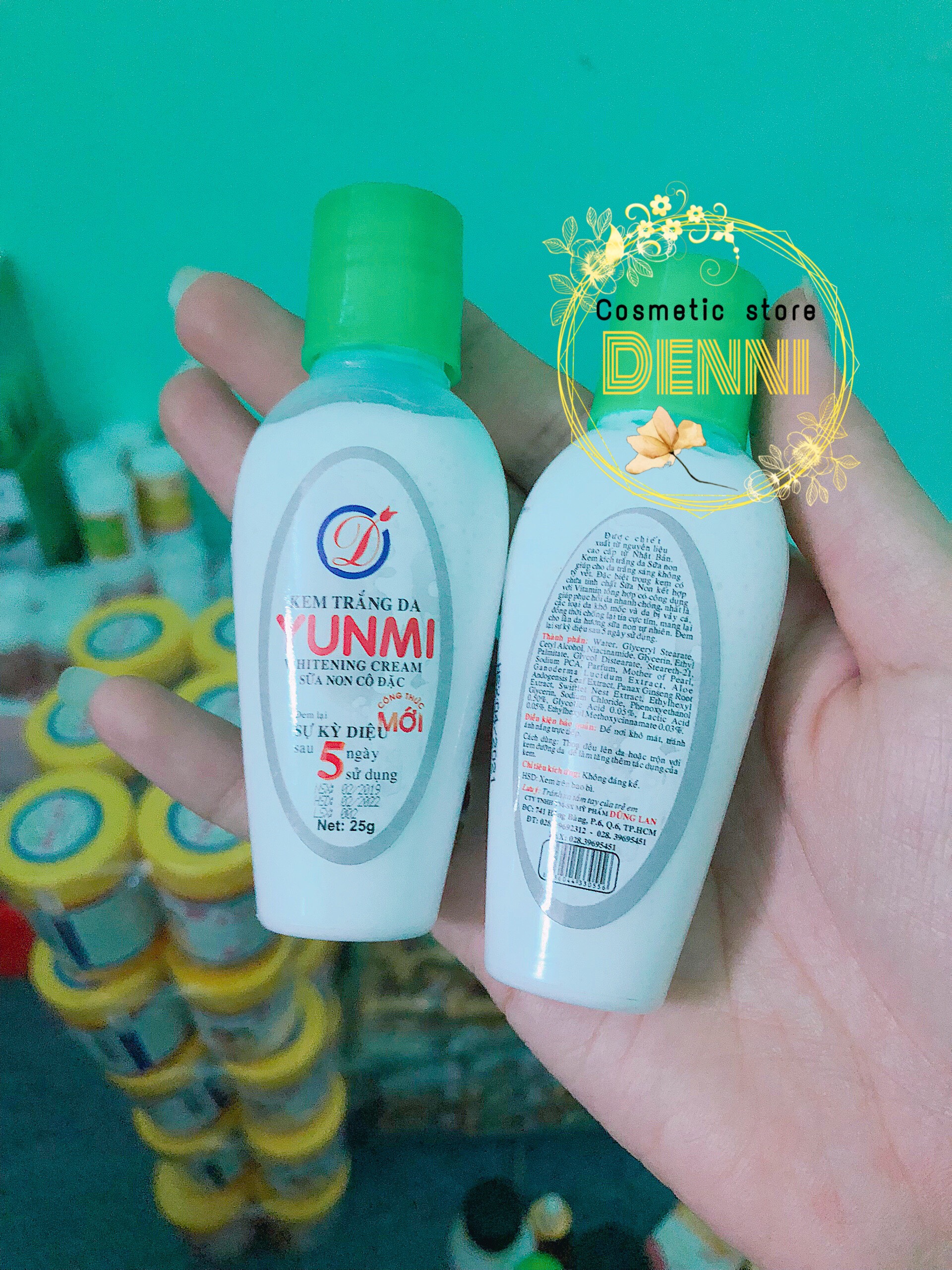 Lẻ chai 20gr kích trắng Yunmi sữa non