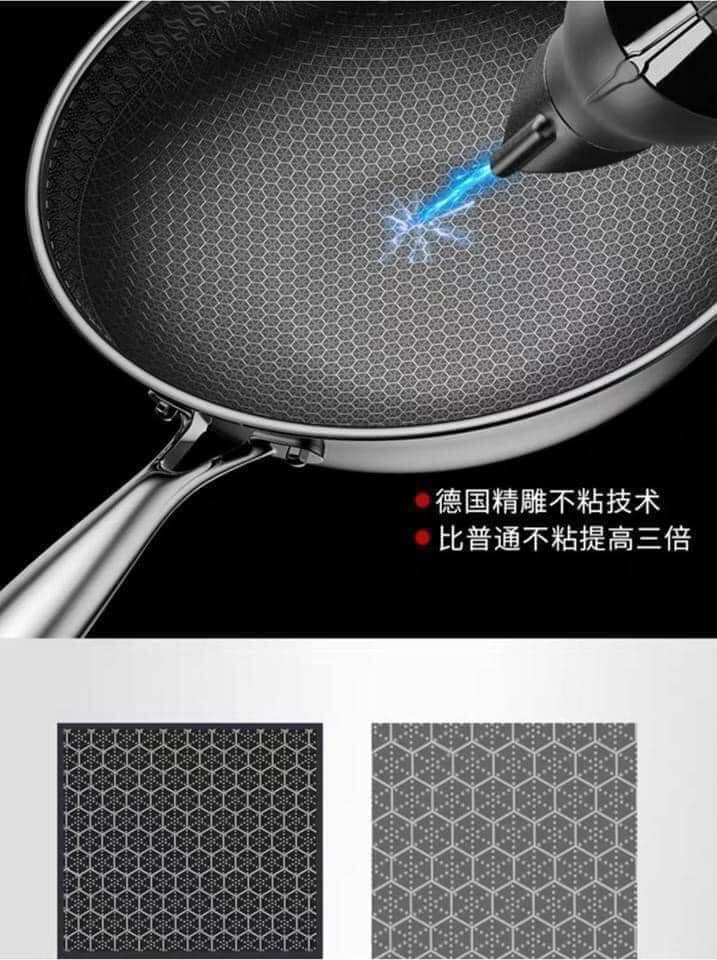 CHẢO VÂN TỔ ONG SÂU LÒNG SIZE 32cm