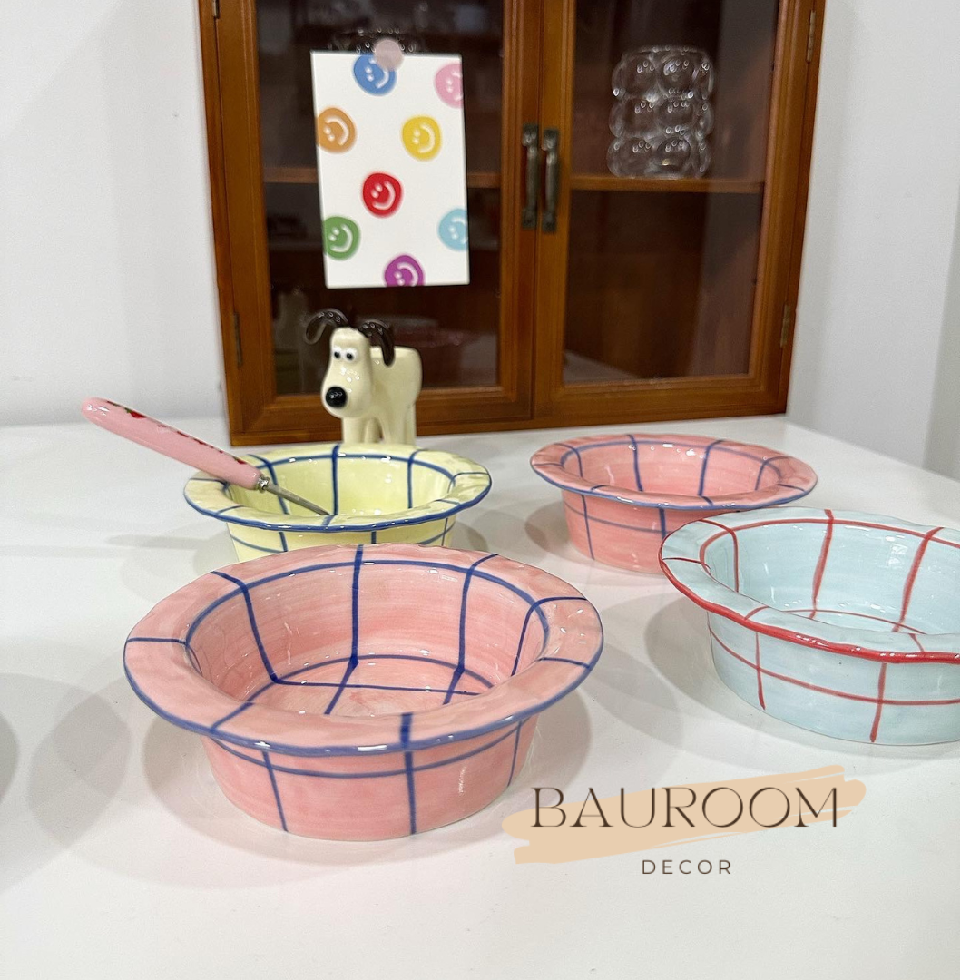 Chén sứ chén ăn cơm dễ thương phong cách Vintage phong cách riêng decor bếp ( có sẵn ) ( ảnh thật )