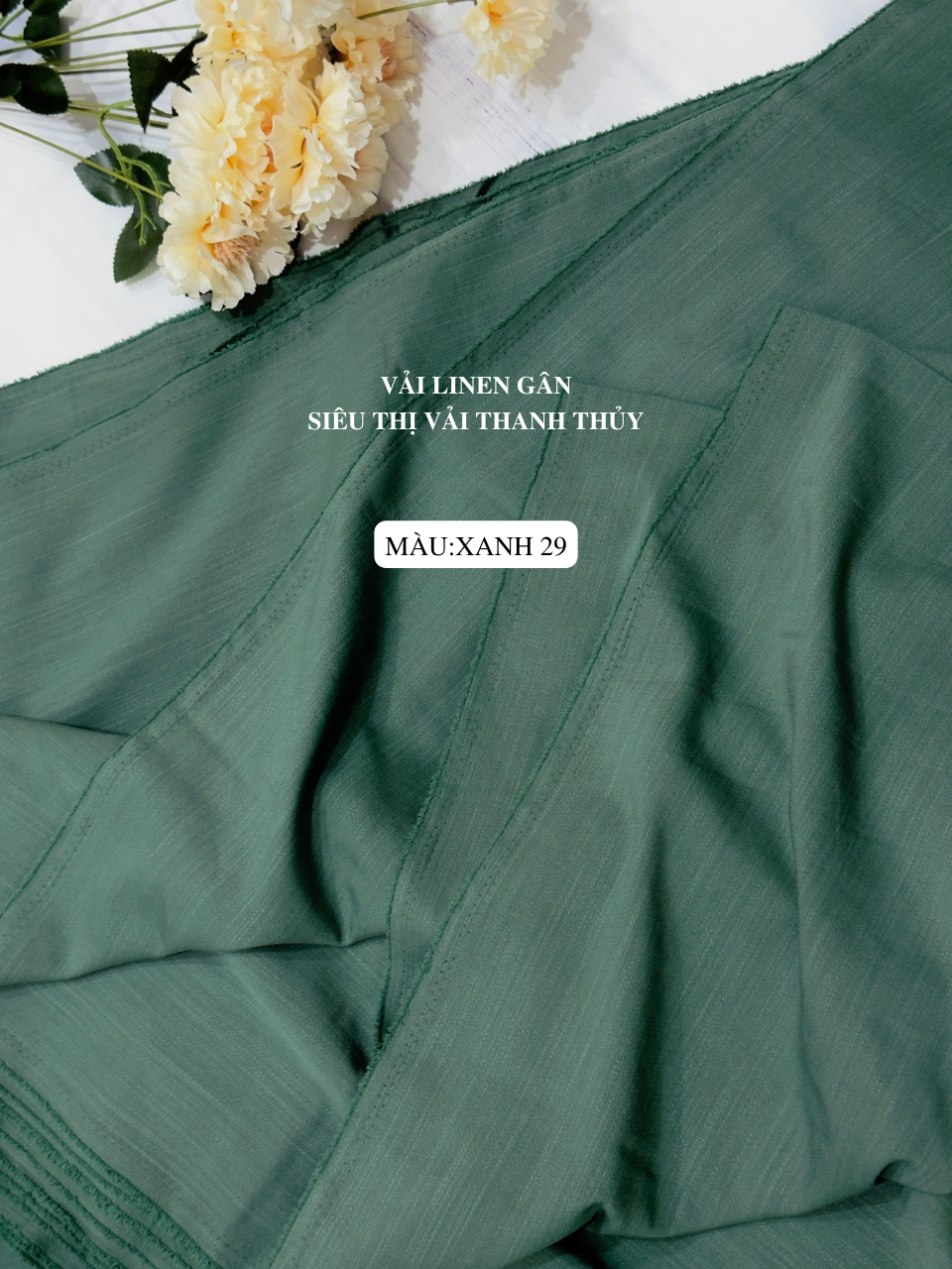 VẢI LINEN GÂN - VẢI CÔNG SỞ- DÒNG VẢI CAO CẤP ( bảng màu 1 )- 1 MÉT X 1M5