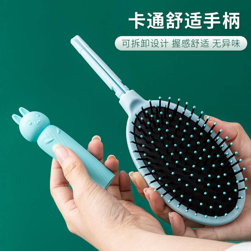 Lược Chải Tóc Gai Hình Oval Gỡ Rối, Massage Chân Thú