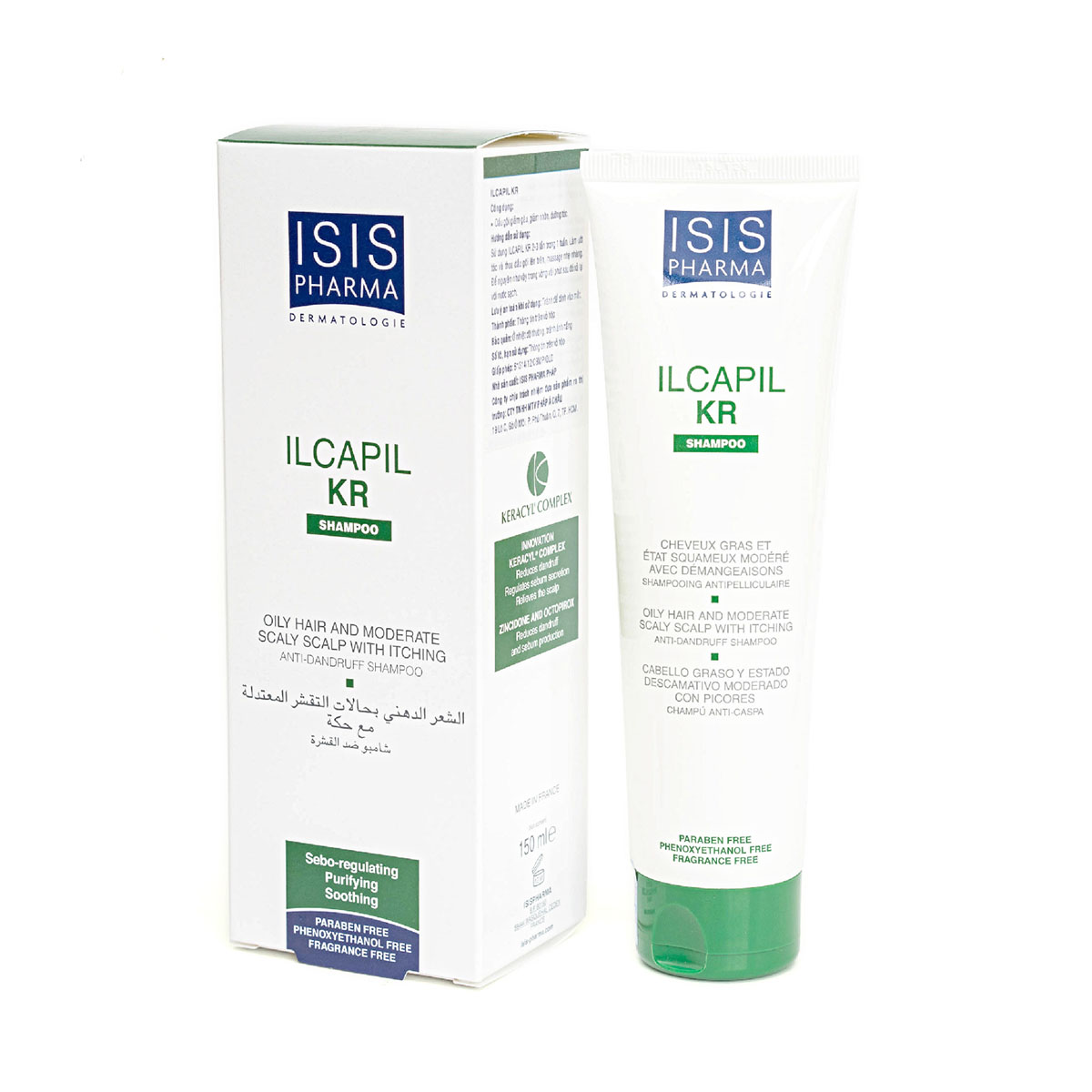 Dầu gội hỗ trợ giảm rụng và sạch gàu isis pharma ilcapil kr 150ml
