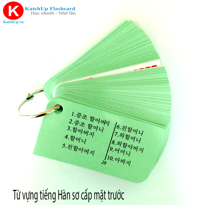 [HCM] Bộ Flashcard Từ Vựng Tiếng Hàn Sơ Cấp (TOPIK 1,2) – High Quality