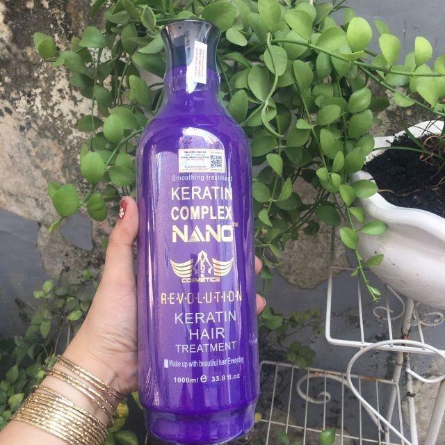 Kem keratin tươi phục hồi tóc hư tổn nano complex usa 1000ml