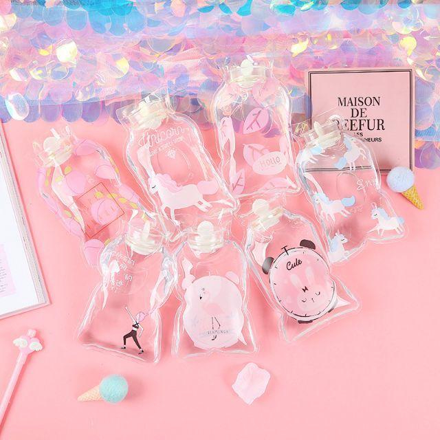 Túi Sưởi Chườm Nóng Lạnh Trong Suốt hoặc màu sắc cầm tay Mini