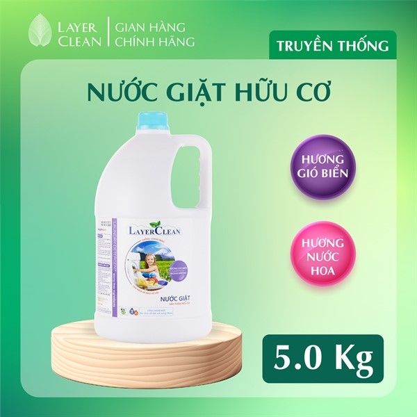 Nước giặt hữu cơ Layer Clean – Hương Gió Biển 5L