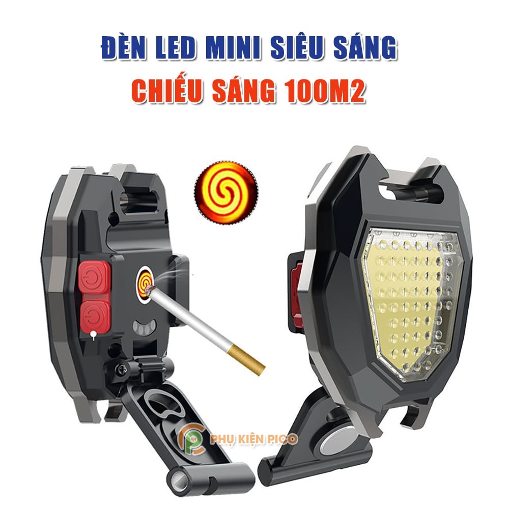 [SIÊU RẺ] Móc Khóa Hột Quẹt Đa Năng 3in1