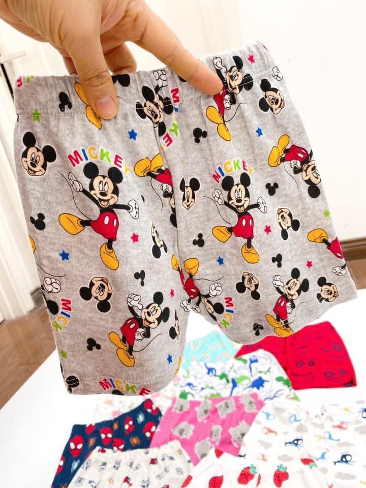 Combo 10 quần đùi cotton bozip cho bé