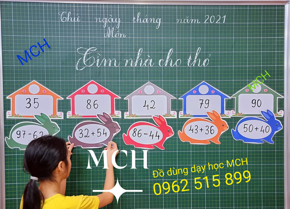 Đồ dùng dạy học MCH - Sét Bộ Thỏ tìm Nhà .