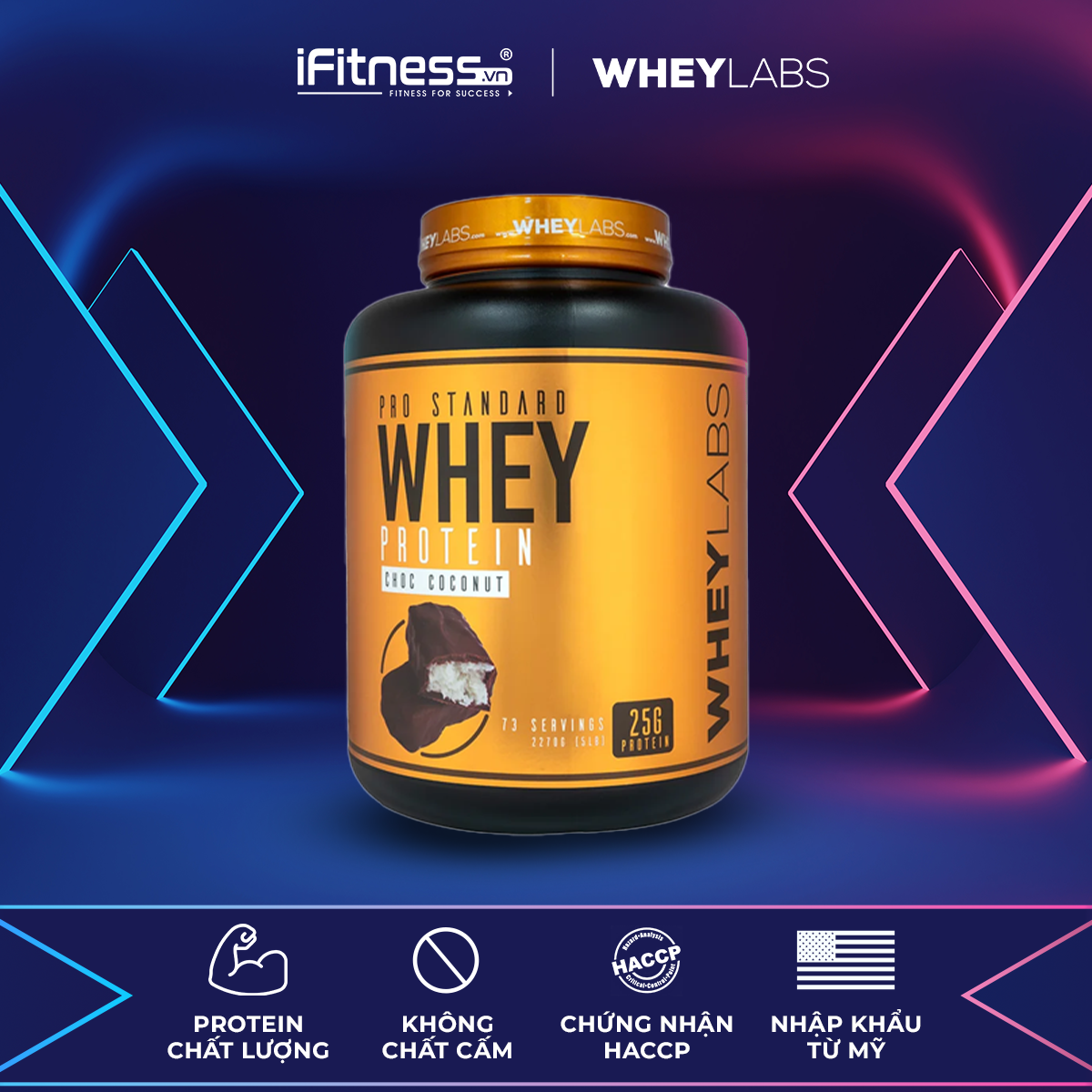 Wheylabs Pro Standard Whey Protein - Sữa Tăng Cơ 2.27kg
