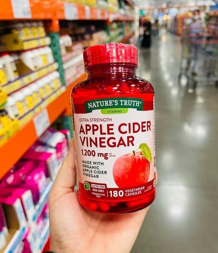 Giấm táo hỗ trợ giảm cân hữu cơ Nature's Truth Apple Cider Vinegar 1200mg 180 viên - Mỹ