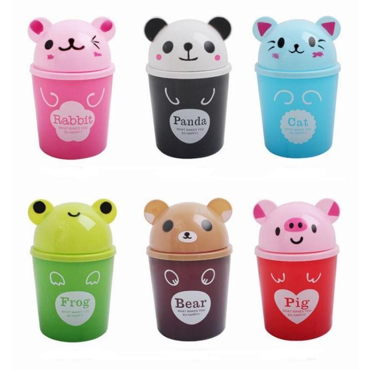 [HCM](XẢ KHO) Thùng Rác Mini Để Bàn Văn Phòng Hình Thú Dễ Thương