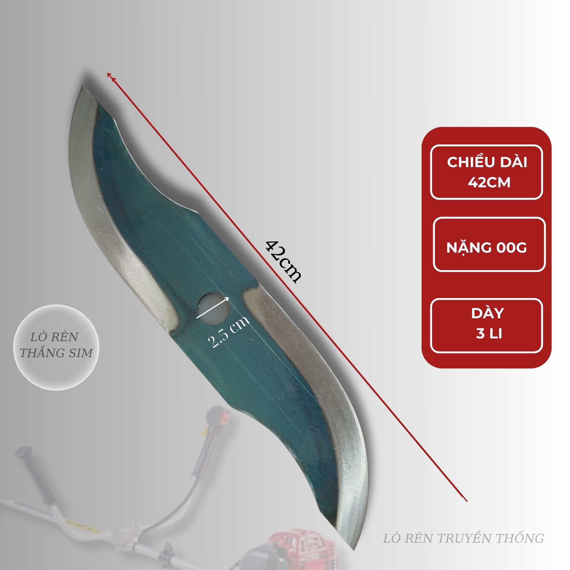Lưỡi phát đồi phù hợp với tất cả các dòng máy dài 42cm