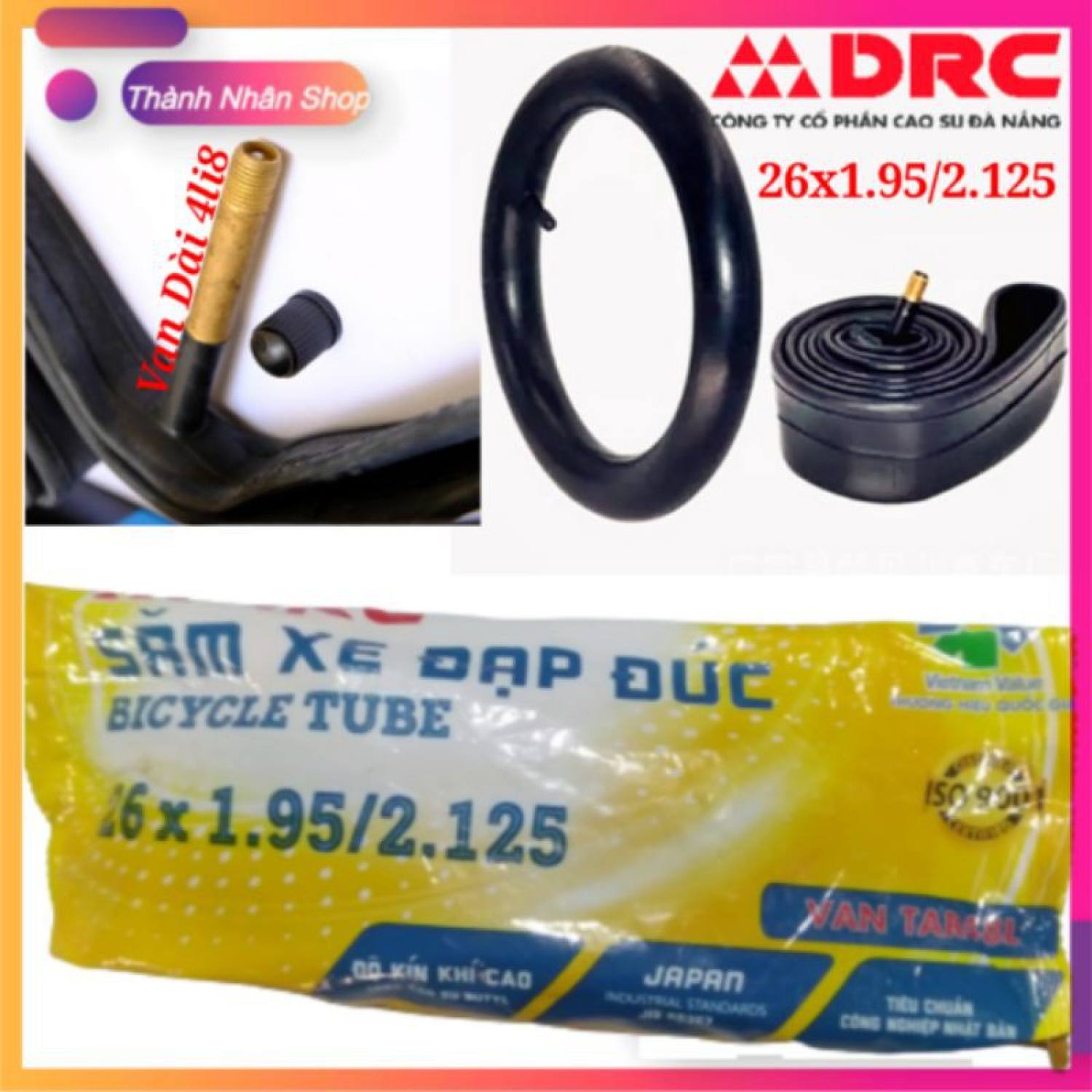 Ruột [Săm] xe đạp 26x1.95/2.125 DRC ( Van dài 4li8 )