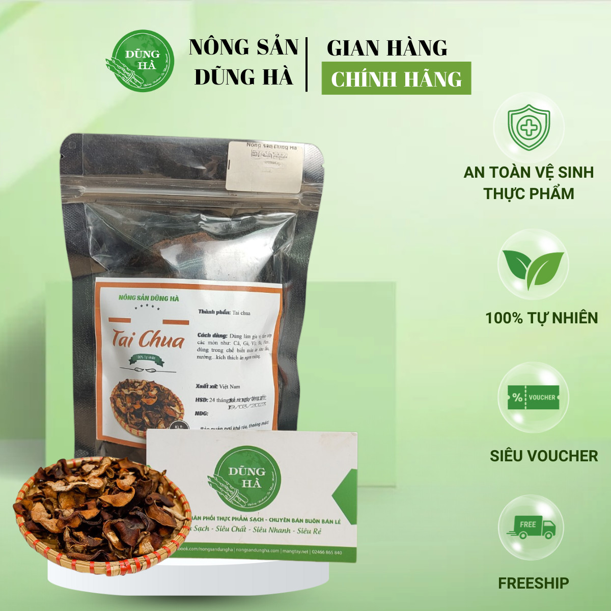 Tai chua khô rừng đặc sản tây bắc dùng để nấu canh, kho cá 100g 250g 500g 1kg
