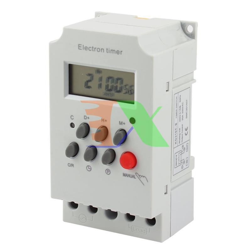 Device electronic timer kg316t-ii 16 mode, ổ plug timer direct load power 5000W