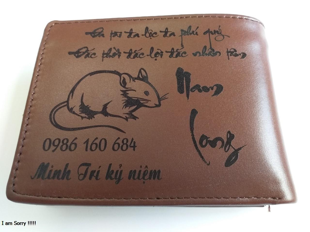 Ví da khắc tên BYLeather