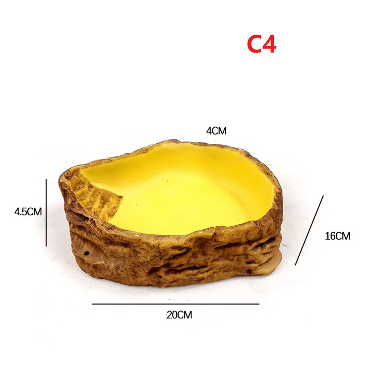 Máng chứa nước giả đá dành cho bò sát