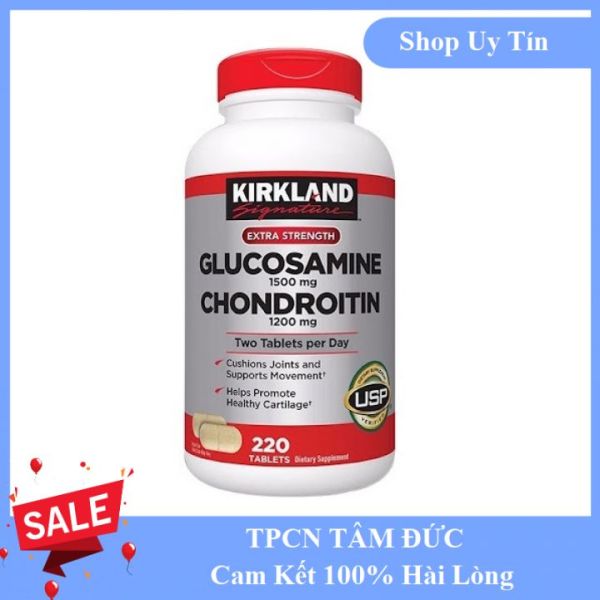 Viên Uống Glucosamine 1500mg & Chondroitin 1200mg 220 Viên - Glucosamin Kirkland