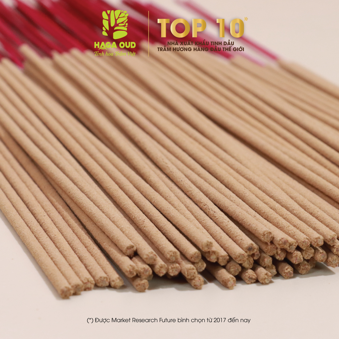 Nhang Trầm HAGA 40cm 3 sạch 50 cây