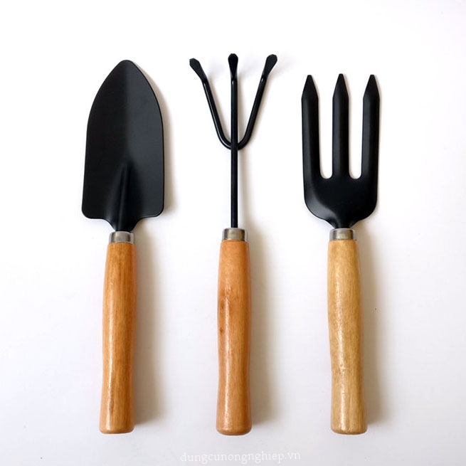 Bộ dụng cụ làm vườn 3 món lớn độ dài 30cm