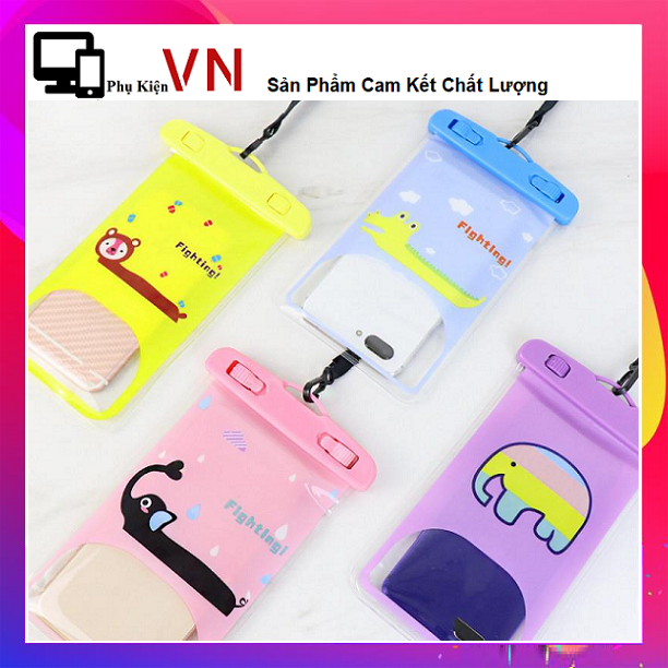 Túi Chống Nước cho Điện Thoại Đi Bơi - Túi chống nước khóa chân không ( Shop Giao Ngẫu Nhiên 1 Trong 2 Mẫu Shop Đăng )