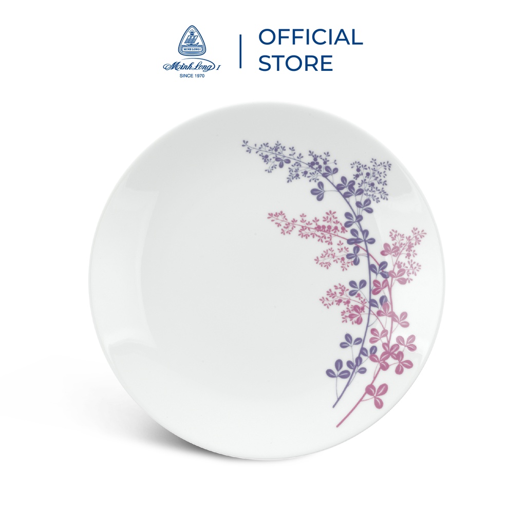 [QUÀ TẶNG ĐƠN 600K] Bộ Chén Dĩa Sứ Minh Long 9 Sản Phẩm - Cỏ Tím