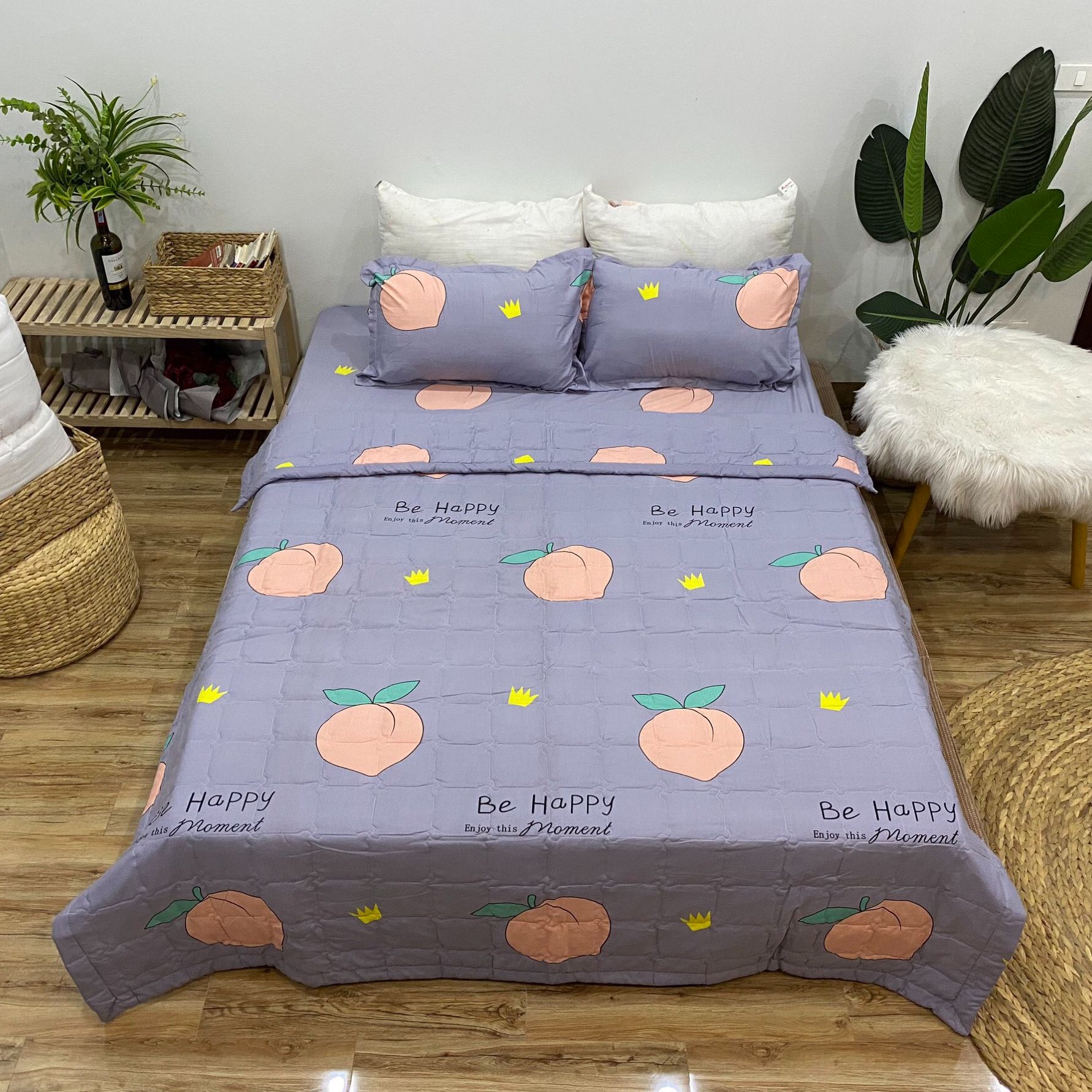 Bộ Ga Gối Cotton Poly NVC Bedding - Nhiều Mẫu Lựa Chọn ( 1 Ga + 2 Vỏ Gối )
