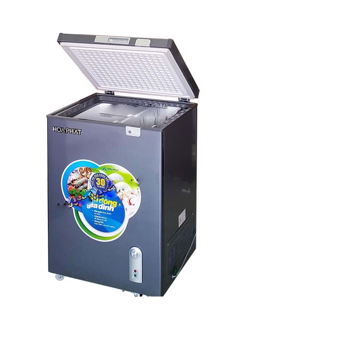 ✅TỦ ĐÔNG MINI HÒA PHÁT 107 LÍT HCF-106S1ĐSH ĐỒNG (R600A) (hàng chính hãng) (chỉ giao HCM)