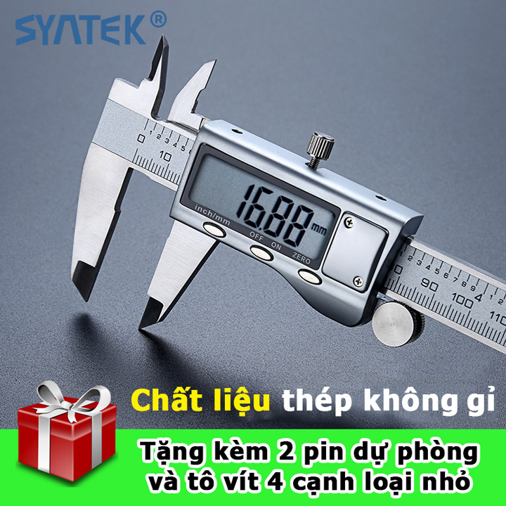 Thước kẹp điện tử thép không gỉ 150mm.