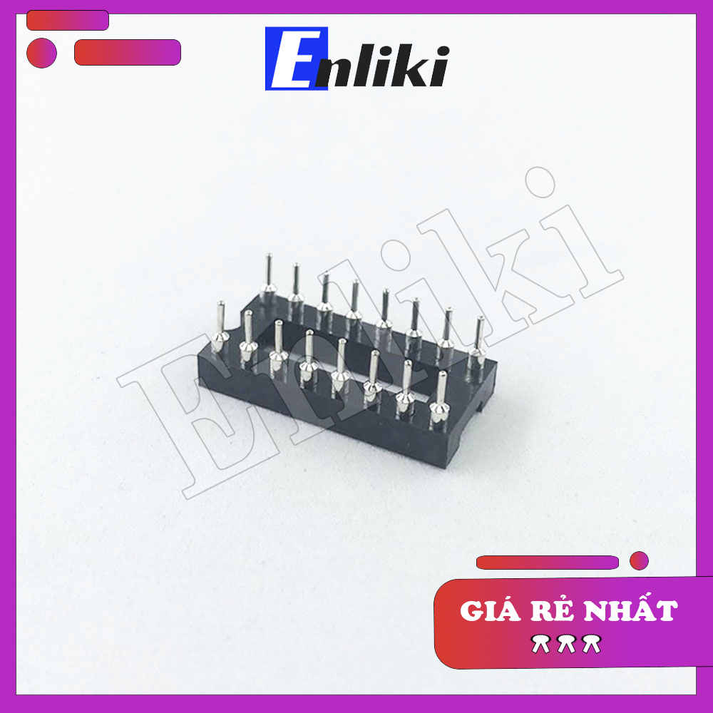 Đế IC DIP-16 Loại Tròn 16 Chân