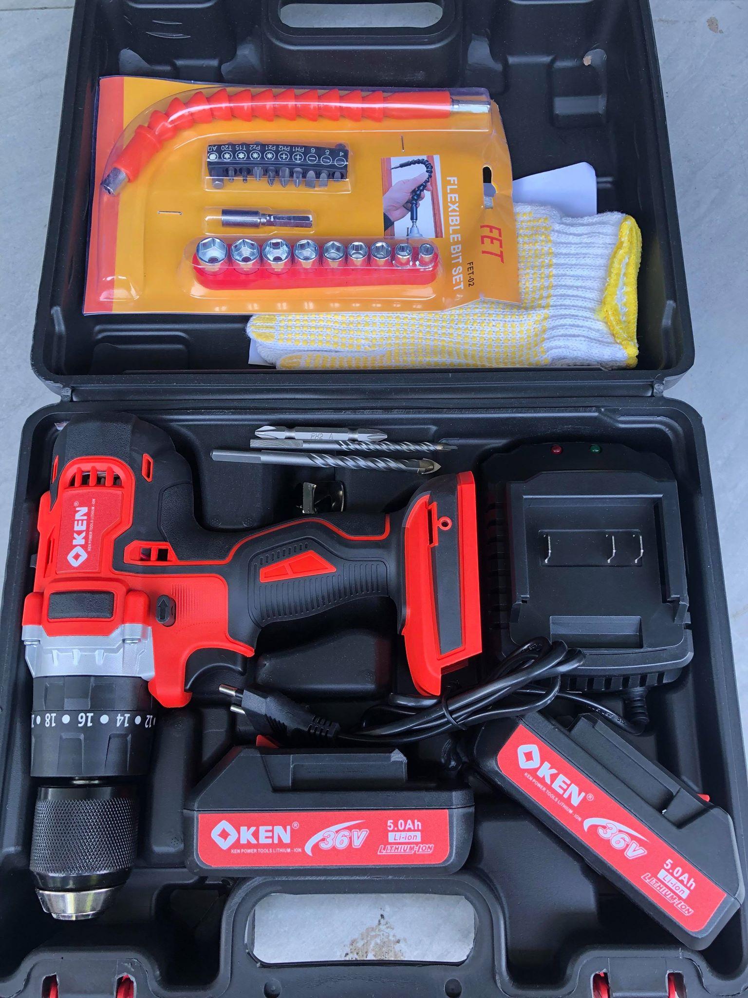 khoan pin Ken 36V có đồ