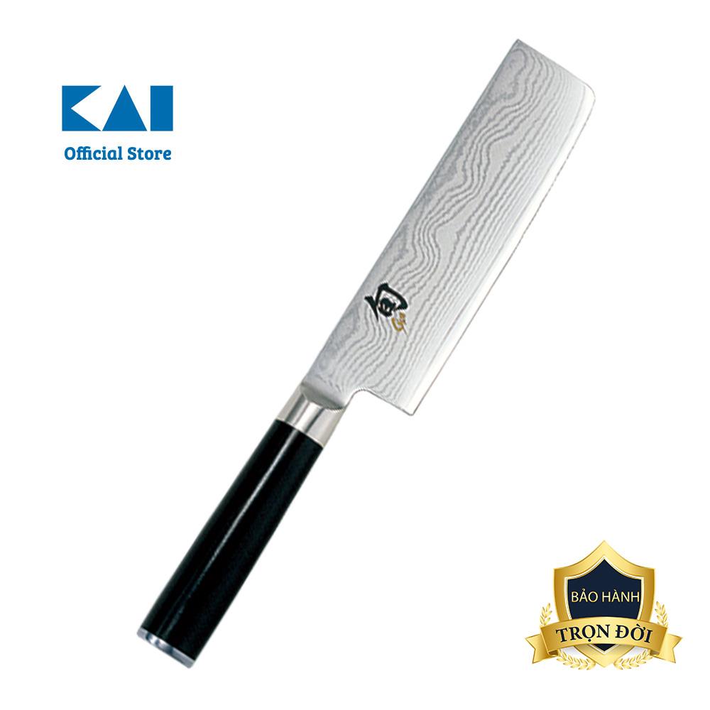 [Trả góp 0%] Dao bếp Nhật cao cấp Shun Classic Nakiri - Dao thái rau củ thép Damascuss 69 lớp DM0728 (160mm)