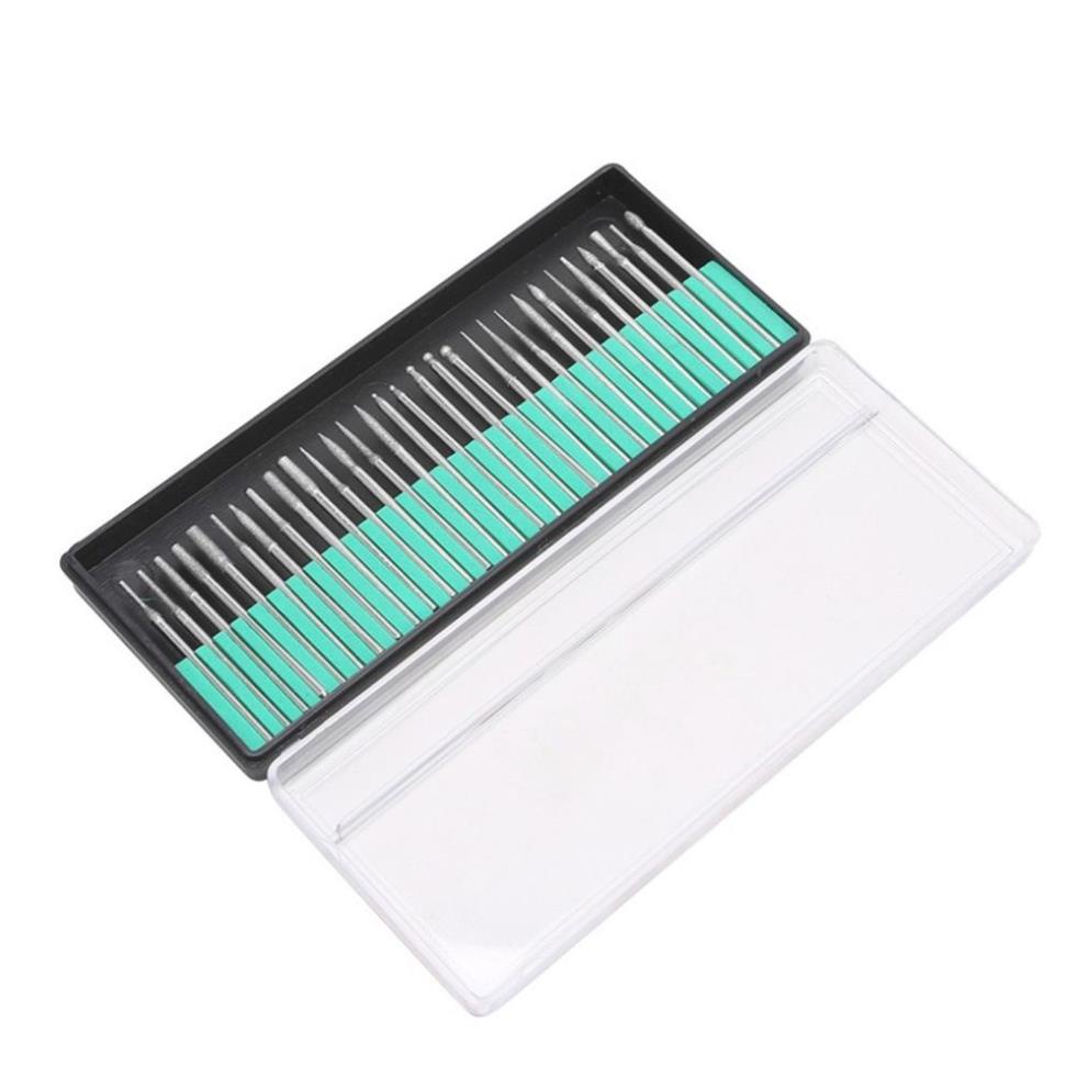 Bộ 30 mũi khắc mài hợp kim mini trục 2mm hoặc 3mm