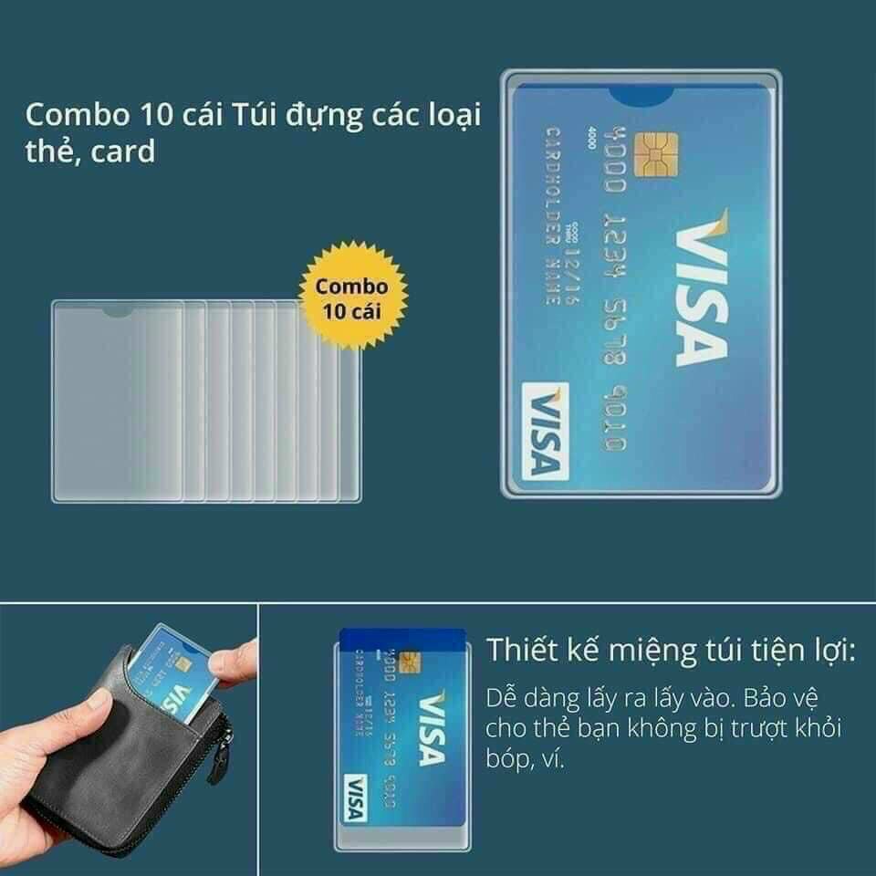 BỌC Thẻ CCCD TRONG SUỐT_ SeT 10 cái m7