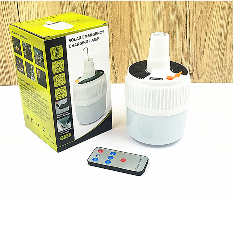 [ CỰC BỀN ] Bóng đèn tích điện,công suất 100W, bóng đèn tích điện có điều khiển từ xa, SL-24 , bóng đèn led sạc tích điện, đèn led, đèn năng lượng mặt trời, bóng đèn tích điện siêu sáng 100w