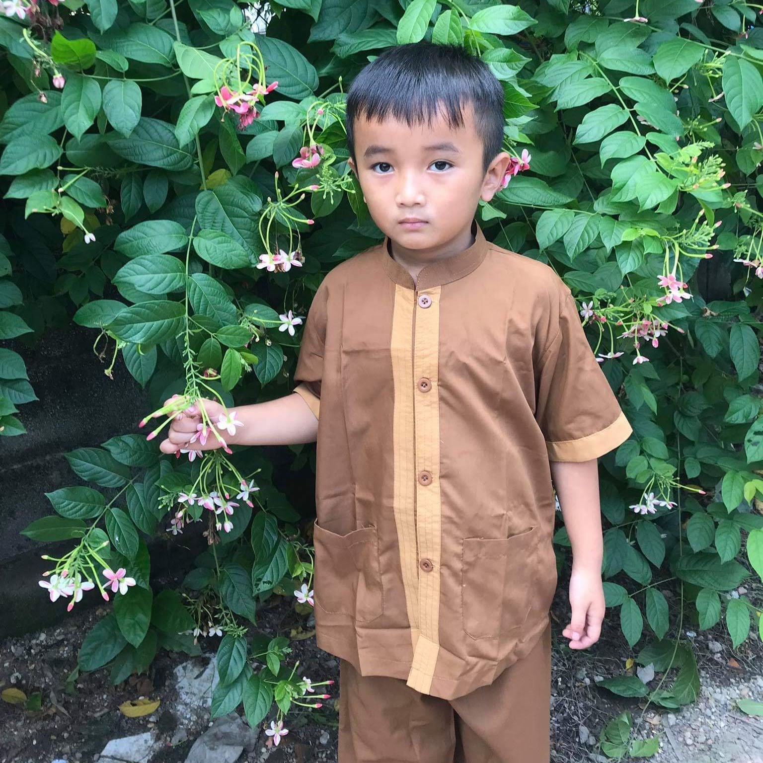 [HCM]Đồ lam đi chùa bé trai