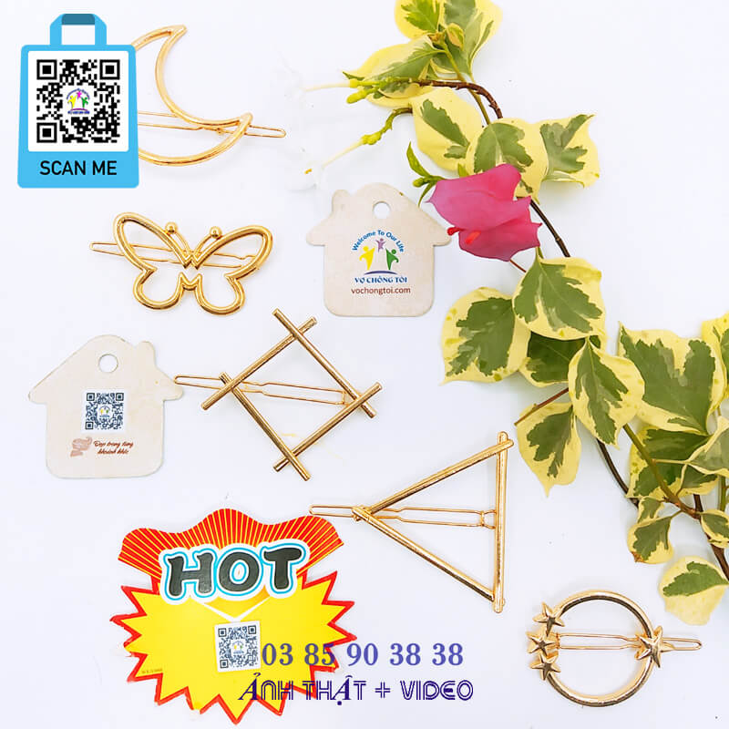 Trend Kẹp Tóc Hình Học Đơn Giản Hàn Quốc - thương hiệu Vợ Chồng Tôi