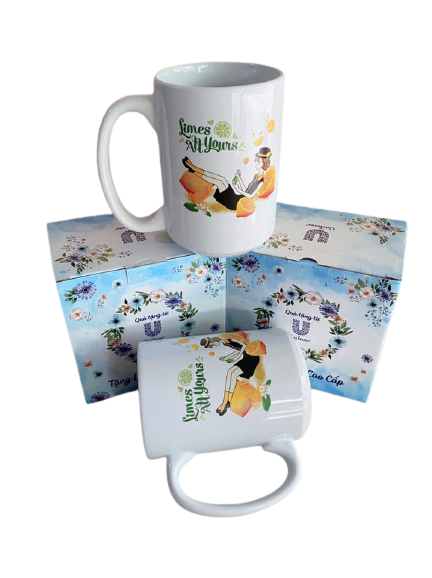 [HCM]Set 2 ly sứ có quai Unilever ( mẫu ngẫu nhiên )