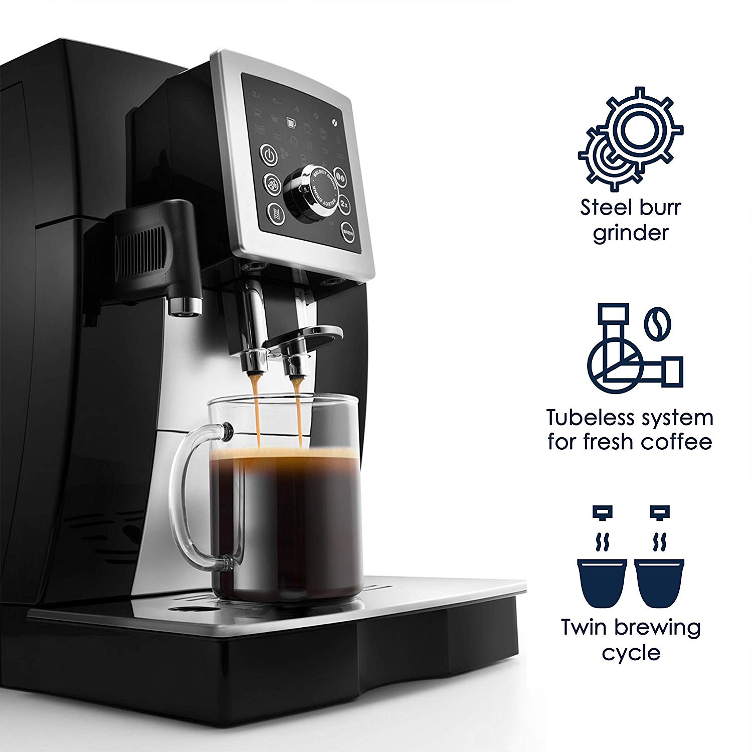 [Trả góp 0%]Máy Pha Cà Phê Tự Động De’Longhi ECAM 23.466.B