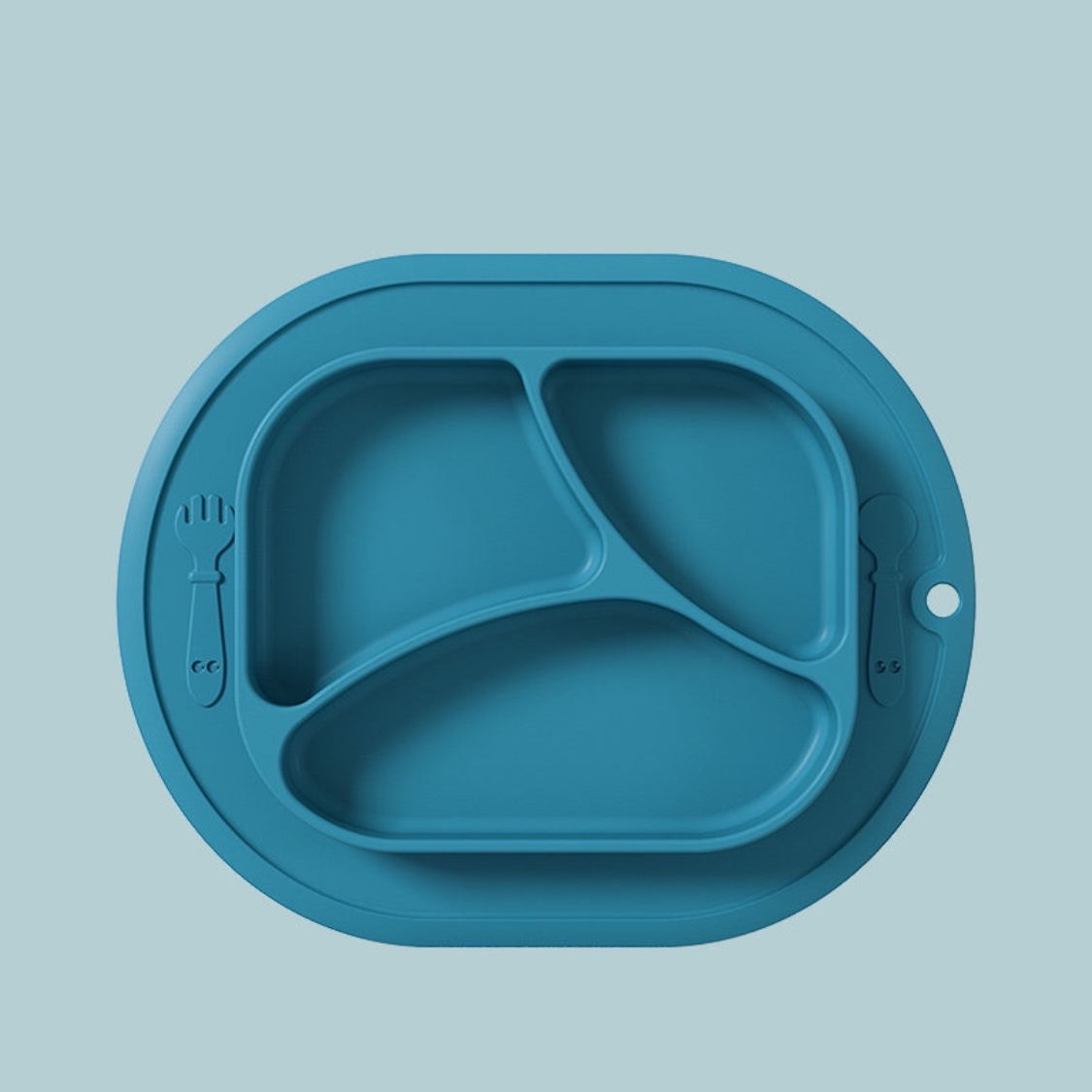 Khay ăn dặm silicone, khay ăn dặm BLW  cho bé