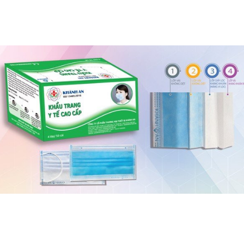 Khẩu trang y tế cao cấp 4 lớp khánh an