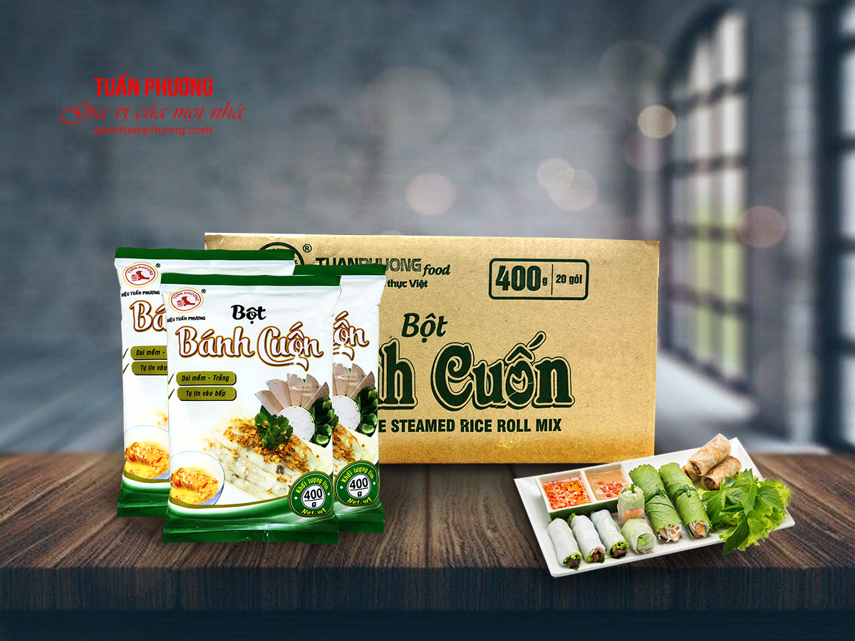 Bột Bánh Cuốn Tuấn Phương 400g ( Gói )