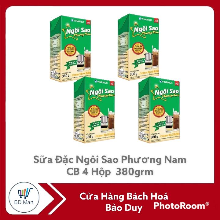 Set 4 hộp sữa đặc ngôi sao giấy 380g -14503.20