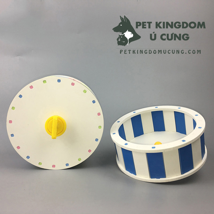 Wheel hamster gỗ DIY nhiều màu