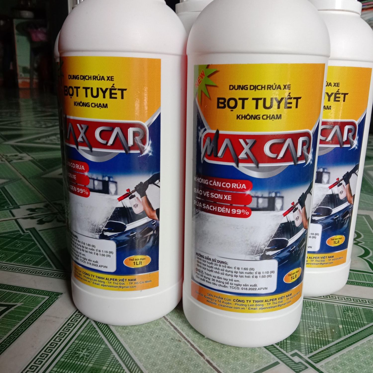 Nước rửa xe không chạm MAX CAR 1lít.