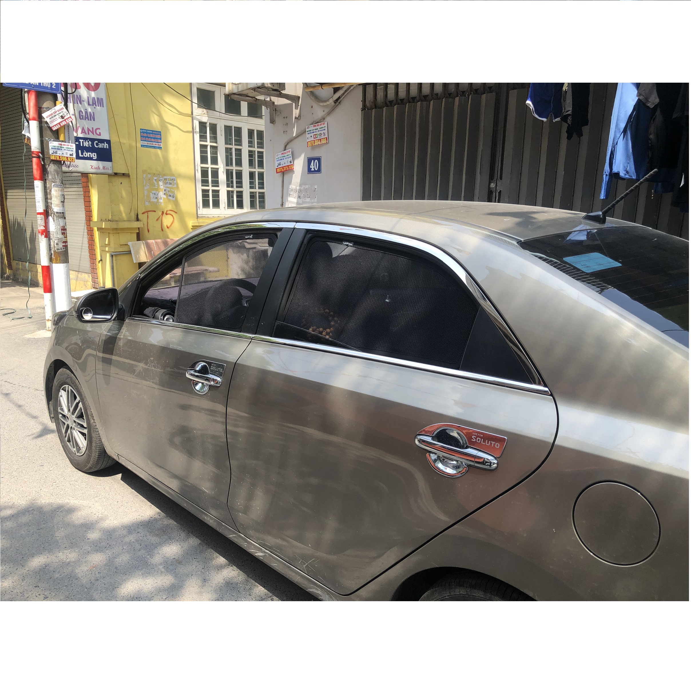 RÈM CHE CHẮN NẮNG NAM CHÂM  XE KIA SOLUTO