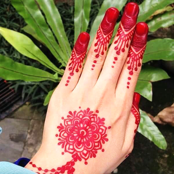 Mực hena mực henna vẽ henna ấn độ - Cam