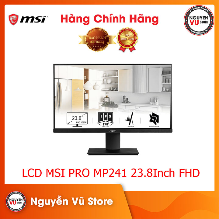 >> TRA GIÁ MÀN HÌNH MÁY TÍNH MSI PRO MP242 23.8INCH FHD IPS 75HZ 5MS | Shopee Lazada Sendo Tiki mới nhất 32 Màn hình LCD MSI PRO MP241 23.8Inch FHD 60Hz 7ms IPS - Hàng Chính Hãng
