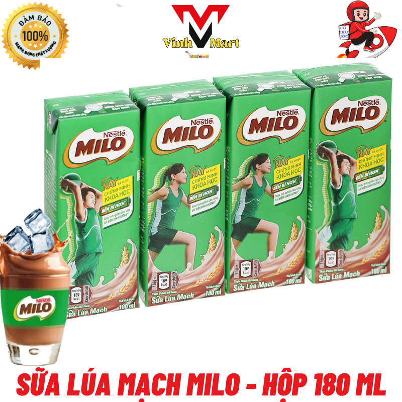 [ CHỈ GIAO CHO ĐƠN ĐẶT HỎA TỐC HỒ CHÍ MINH ]  Milo Sữa Lúa Mạch Có Đường 1 Thùng 48 Hộp 180 Ml